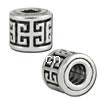 Zinc Alloy European Beads, Tube, plated, without troll 10mm Approx 4.5mm 