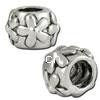 Zinc Alloy European Beads, Rondelle, plated, without troll nickel, lead & cadmium free Approx 4.5mm 