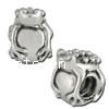 Zinc Alloy European Beads, Animal, plated, without troll nickel, lead & cadmium free Approx 4.5mm 