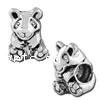 Zinc Alloy European Beads, Panda, plated, without troll Approx 4.5mm 