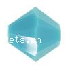 Perle bicône Xilion cristal CRYSTALLIZED™5328, CRYSTALLIZED™, facettes, turquoise, 4mm Vendu par sac
