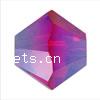 Perle bicône Xilion cristal CRYSTALLIZED™5328, CRYSTALLIZED™, facettes, Siam pâle AB2x, 3mm Vendu par sac