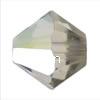 Perle bicône Xilion cristal CRYSTALLIZED™5328, CRYSTALLIZED™, Grège AB, 4mm Vendu par sac