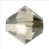 Grano de cristal Xilion bicono Swarovski ® 5328, Gris Transparente Satinado, 4mm, 1440PCs/Bolsa, Vendido por Bolsa
