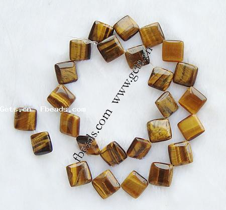 Tiger Eye Beads, Rhombus, more sizes for choice, brown, Hole:Approx 1mm, Length:17 Inch, Sold By Strand