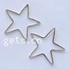 Zinc Alloy Linking Ring, Star, plated 