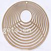 Brass Stamping Pendants, Flat Round, plated Approx 1mm 