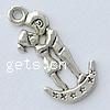 Character Shaped Zinc Alloy Pendants, plated cadmium free Approx 3mm 