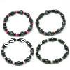 Non Magnetic Hematite Bracelet, with Acrylic Grade A, 8mm,4mm .5 Inch 