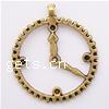 Zinc Alloy Tool Pendants, Clock, plated nickel, lead & cadmium free Approx 2mm, Approx 