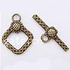 Zinc Alloy Toggle Clasp, plated, textured & single-strand Approx 2mm 