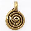 Zinc Alloy Flat Round Pendants, plated nickel, lead & cadmium free Approx 1.5mm, Approx 