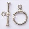 Zinc Alloy Toggle Clasp, Round, single-strand nickel, lead & cadmium free Approx 1mm 