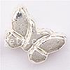 Zinklegierung Tier Perlen, Schmetterling, plattiert, keine, 8x6x3mm, Bohrung:ca. 1mm, ca. 2000PCs/Tasche, verkauft von Tasche