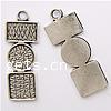 Zinc Alloy Pendant Cabochon Setting, plated cadmium free Approx 4mm 