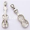 Musical Instrument Shaped Zinc Alloy Pendants, Guitar, plated nickel, lead & cadmium free Approx 1mm 