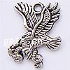 Zinc Alloy Animal Pendants, Eagle, plated Approx 4mm 