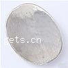 Zinc Alloy Flat Beads, Flat Oval, plated, smooth lead & nickel free Approx 1mm, Approx 