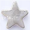 Zink Legierung Sterne Perlen, Zinklegierung, plattiert, keine, 13x13x4mm, Bohrung:ca. 2mm, ca. 500PCs/Tasche, verkauft von Tasche