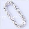 Zinc Alloy Linking Ring, Oval, plated, textured lead free Approx 