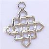 Zinc Alloy Jewelry Pendants, Diamond Shape nickel, lead & cadmium free Approx 2mm 