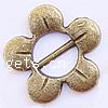 Zinc Alloy Shoes Buckle, Flower, plated nickel, lead & cadmium free 