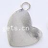 Zinc Alloy Heart Pendants, plated cadmium free Approx 2mm 