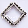 Zinc Alloy Frame Beads, Rhombus, plated cadmium free Approx 8mm, Approx 