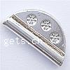 Zinc Alloy Flat Beads, semi-round, plated lead & nickel free Approx 1mm 