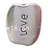 Zinc Alloy Message Beads, Nuggets, plated lead free Approx 2mm, Approx 