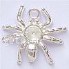 Zinc Alloy Pendant Rhinestone Setting, Spider, plated cadmium free Approx 2mm, Approx 