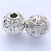 Zinc Alloy Jewelry Beads, Round, plated Approx 2mm, Approx 