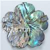 Abalone Shell Beads, Flower, Carved, no hole, 28mm 
