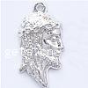 Character Shaped Zinc Alloy Pendants cadmium free Approx 1mm, Approx 