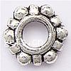 Perles intercalaires en alliage de zinc, fleur, Placage, plus de couleurs à choisir Environ 5mm, Environ Vendu par sac