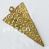 Brass Stamping Pendants, Triangle, plated Approx 1mm 