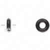 Резиновое кольцо , Резинка, Кольцевая форма, черный, 7mm, 3mm , отверстие:Приблизительно 3mm, 10000ПК/сумка, продается сумка