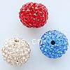 CRYSTALLIZED™ Crystal Fancy Plasticine Beads, CRYSTALLIZED™, with Rhinestone Clay Pave, Round, half-drilled 10mm Approx 1.5mm 
