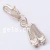 Zinc Alloy Lobster Clasp Charm, brass lobster clasp, Shoes, plated, cadmium free  Approx mm 