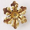 Brass Flower Finding, plated Approx 1mm 