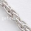 Stainless Steel Rope Chain, original color Approx 