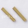 Brass Tube Beads, plated, smooth Approx 1mm 