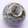 European Porcelain Beads , Rondelle, without troll Approx 6mm 