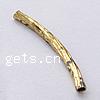Brass Tube Beads, plated, twist Approx 1.1mm 