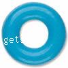 Резиновое кольцо , Резинка, Кольцевая форма, голубой, 7mm, отверстие:Приблизительно 3mm, 10000ПК/сумка, продается сумка