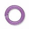 Gummi Stopper Perlen, Kreisring, violett, 3mm, Bohrung:ca. 2mm, 10000PCs/Tasche, verkauft von Tasche