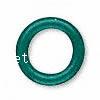 Резиновое кольцо , Резинка, Кольцевая форма, зеленый, 3mm, отверстие:Приблизительно 2mm, 10000ПК/сумка, продается сумка