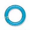 Gummi Stopper Perlen, Kreisring, blau, 3mm, Bohrung:ca. 2mm, 10000PCs/Tasche, verkauft von Tasche