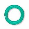 Gummi Stopper Perlen, Kreisring, grün, 3mm, Bohrung:ca. 2mm, 10000PCs/Tasche, verkauft von Tasche