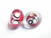 Handmade Lampwork Beads, Rondelle, 8x13mm, Sold by PC